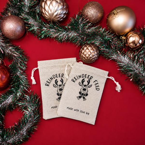 Personalised Reindeer Feed Bags